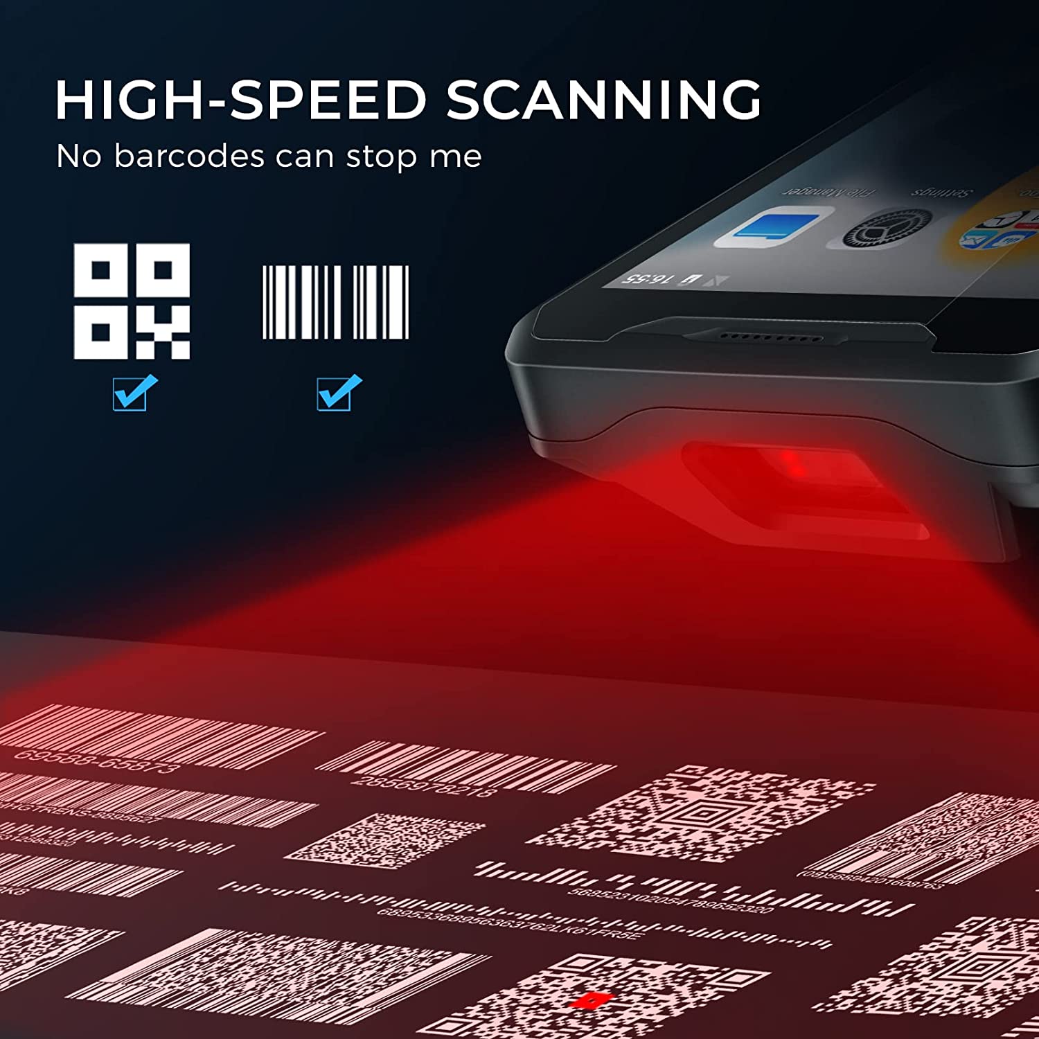 Barcode Scanner 2D - Terminal de données mobile robuste Android