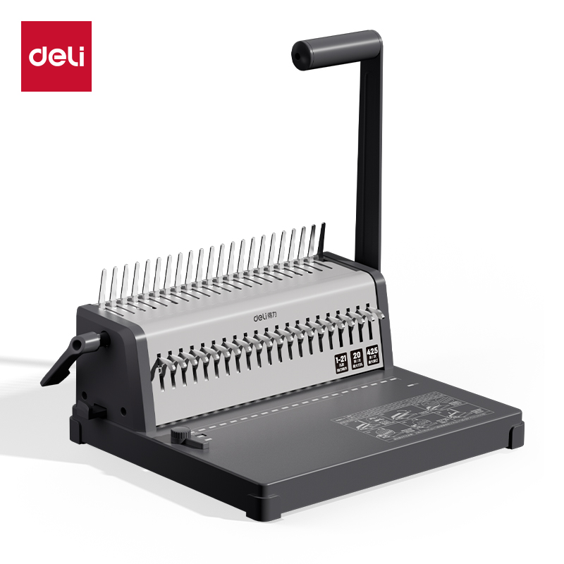 Binding Machine Comb - Relieuse à peignes robuste Deli 3870/3871/3872S/3873S,