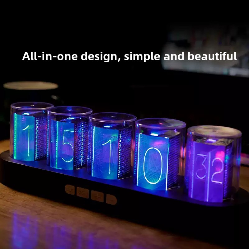 Office Tech Desk - Horloge numérique à tubes Nixie LED