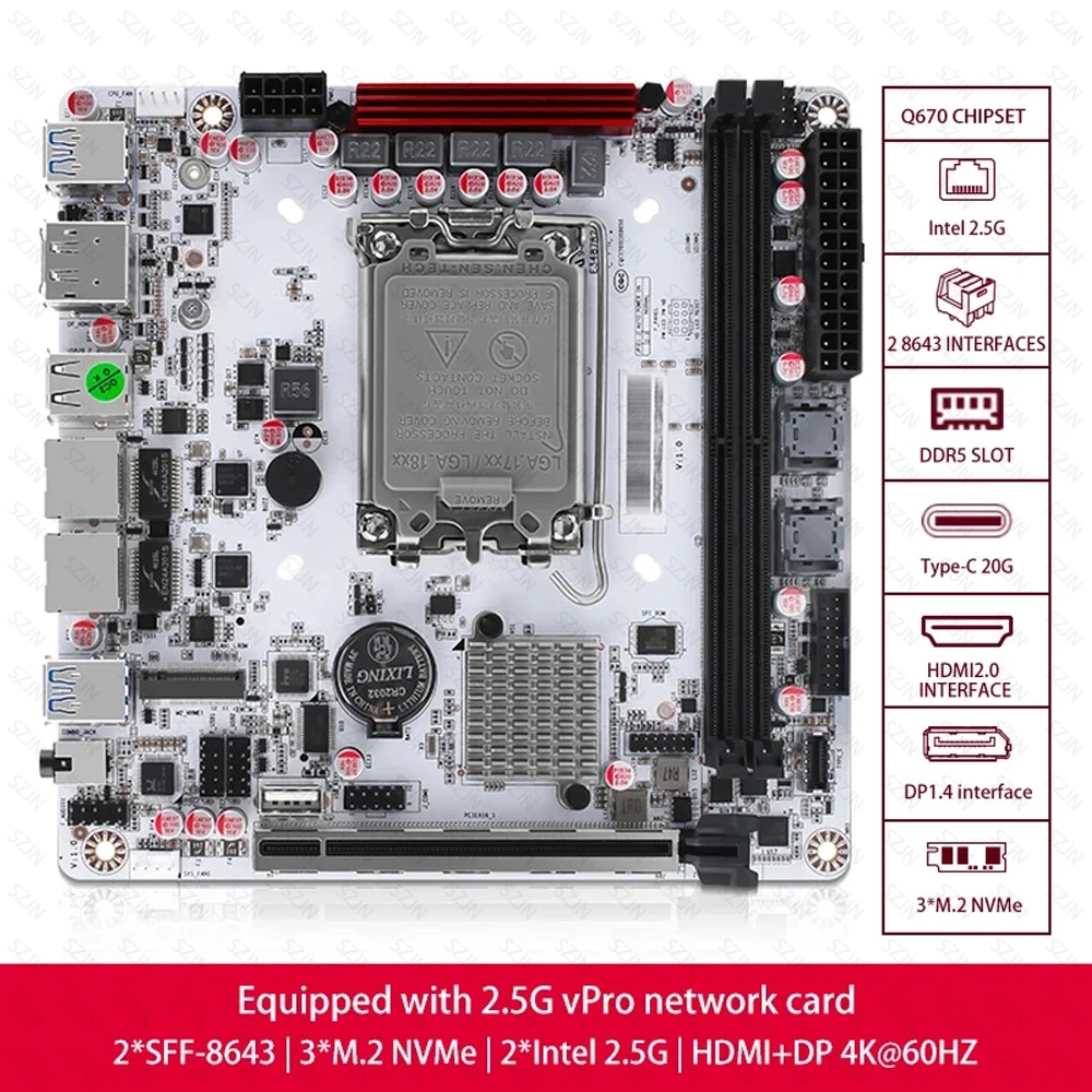 Kit de carte mère NAS ITX Q670 - Office Tech Products avis et prix