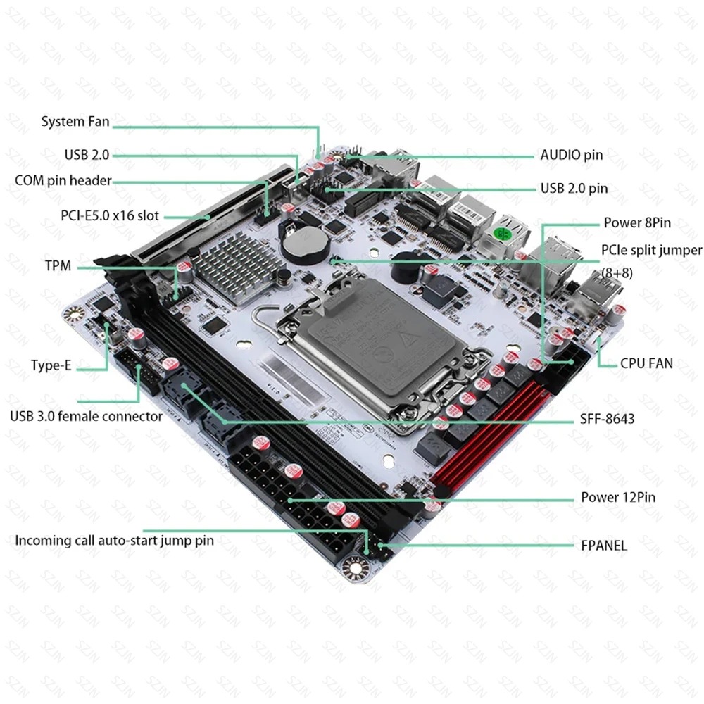 Kit de carte mère NAS ITX Q670 - Office Tech Products avis et prix