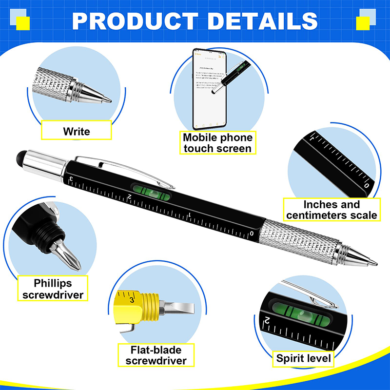 Stylo multi-outils 6 en 1 avec - Office Tech Products avis et prix