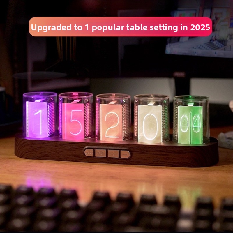 Horloge numérique à tubes Nixi - Office Tech Desk avis et prix