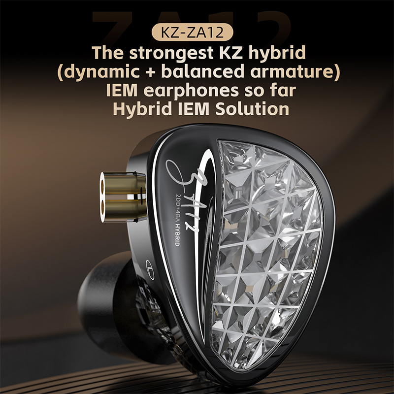 KZ ZA12 2DD + 4BA hybride IEM  - Office Tech Essentials avis et prix